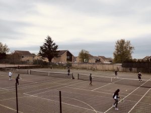 Tournament matches in progress