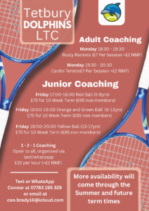 tennis coaching flyer